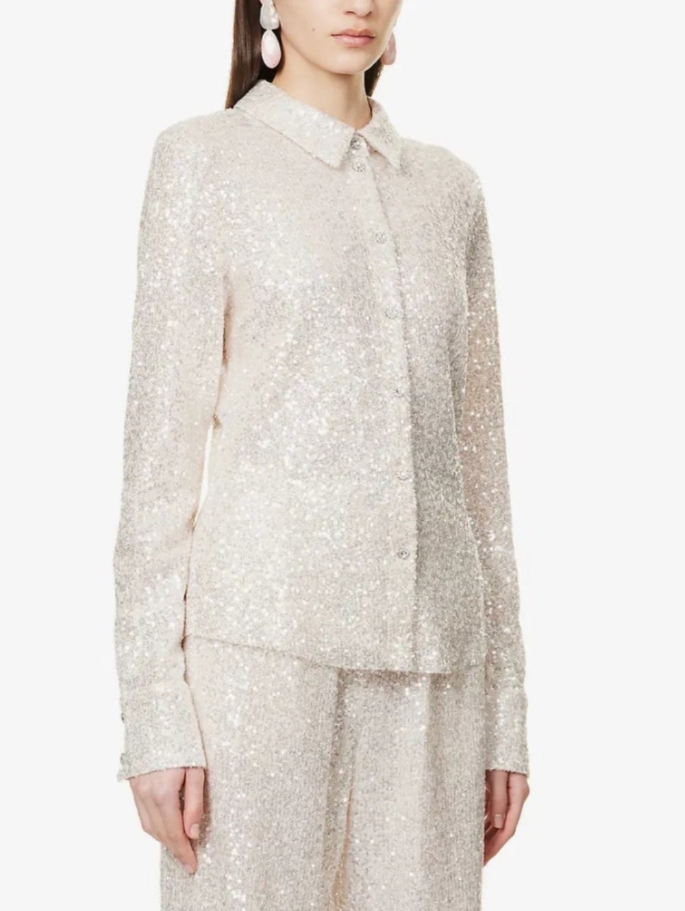 Stine Goya Daya Sequin-Embellished Shirt - Size Small